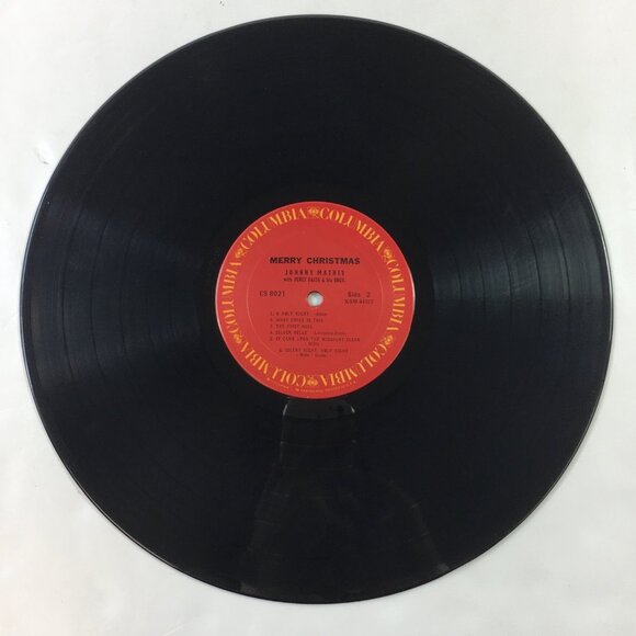Johnny Mathis "Merry Christmas" Vinyl Record 12 Songs Stereo Columbia CS 8021 - Picture 6 of 7